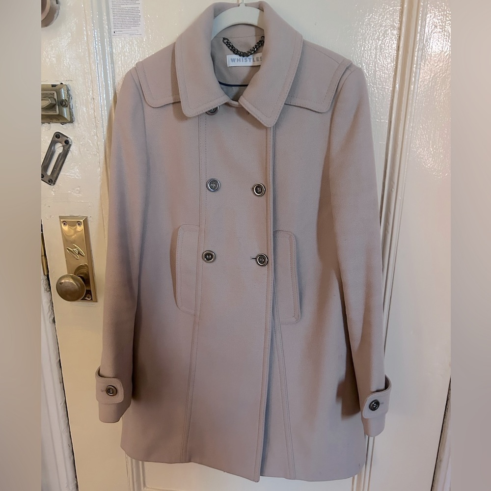 Whistles designer coat, 80% Wool